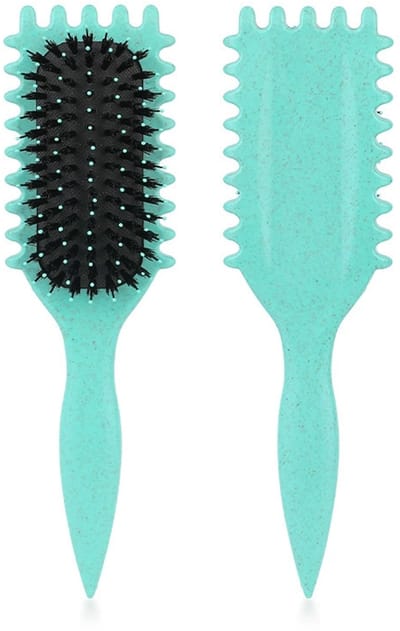 Joya Beauty® Defining Curl Brush | Krullenborstel | Borstel Voor Krullend Haar | Define Brush | Haarborstel | Krullen Styling | Curl Brush | Krullen Kam | Blauw Groen