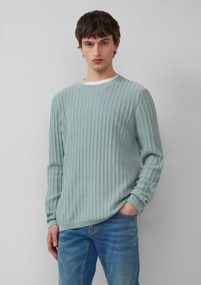 Q/S designed by - Pull - Maat S - Mannen - Groen - katoen