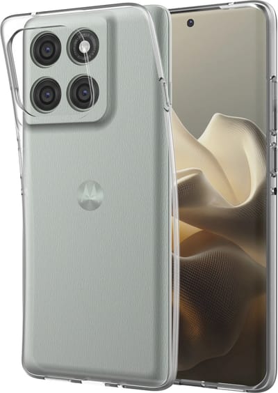 Cazy hoesje geschikt voor Motorola Edge 60 Pro Hoesje Siliconen - Flexibele Case - Transparant