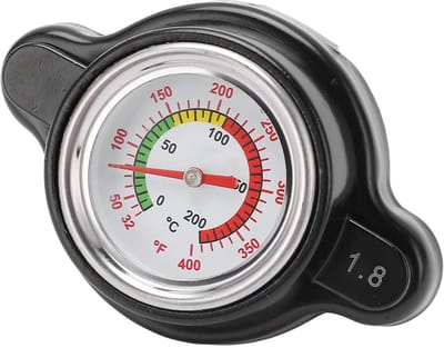 Dailygoods- Radiateurdop met Temperatuurmeter - Hogedruk 1,8 bar - Vervanging voor CR250R/MULE 3010 - Multifunctioneel - Temperatuurbereik 0-200℃ - Roestwerend - Radiatordop