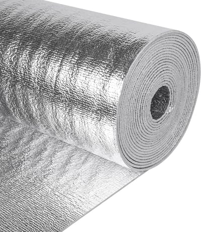 Reflecterende Isolatie - Schuimrubber Isolatie - Woning Isoleren - Dubbelzijdig Effect - 61 x 63 cm - Zilver