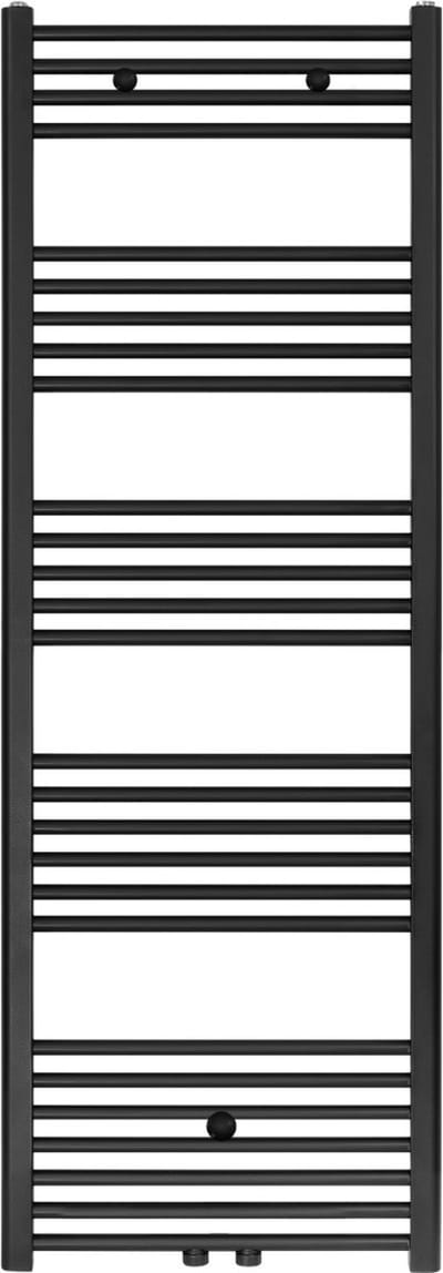 Bally Handdoekradiator Middenaansluiting 1600x500 721 Watt Geborsteld Mat Zwart