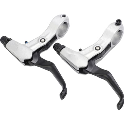 2PCS Leviers de Frein de Vélo Alliage d'Aluminium Poignée de Frein pour Vélo Pliant VTT Pièces de Rechange black