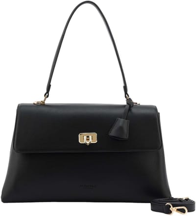 SEIDENFELT MANUFAKTUR schoudertas Lilla Edet Office Bag Black zwart
