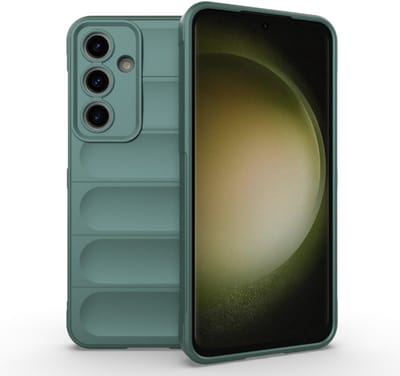 Casemania Hoesje Geschikt voor Samsung Galaxy A57 - Groen - Geribbeld Siliconen Back Cover - Volledige Camera Bescherming - Extra Stevig Val en Stootbescherming Telefoonhoesje