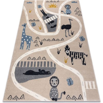 Kleden Rugsx KIDDO tapijt 5316 beige / wit, zoo 80x150 cm