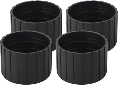 Stoelpootbeschermers - Vloerdoppen Meubels - Vloeren Beschermen - Voorkomt Krassen Geluid - 4 Stuks 50 Mm - Zwart