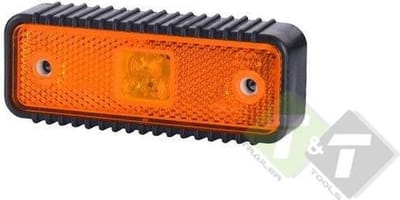 led zijmarkeringslamp universeel oranje 3x led - contourlamp - led zijlamp - breedtelamp