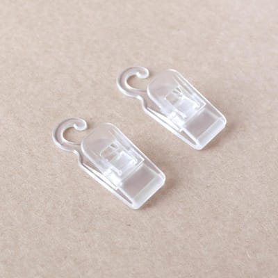2 STuks Transparante Plastic Haakclip Draagbare Reis Mini Wasknijper Sokken Handdoek Clip