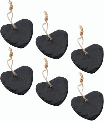 Plantenetiketten 6x4 set leisteen voor het labelen van kruidenetiketten kruidenpluggen (6, set van 4 leisteenpluggen)
