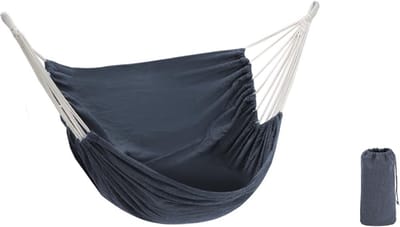 Opvouwbare Hangstoel voor Binnen en Buiten - Draagbaar en Comfortabel - Donkergrijs