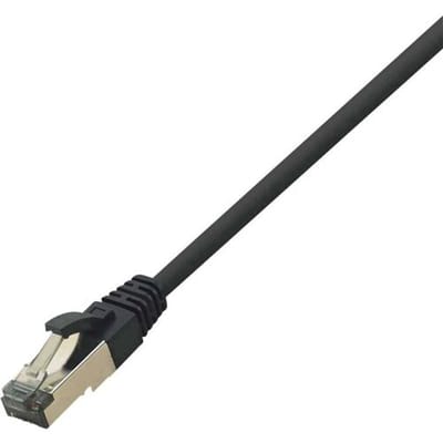 LogiLink CQ8093S RJ45 Netwerkkabel, patchkabel CAT 8.1 S/FTP 10.00 m Zwart Halogeenvrij 1 stuk(s)