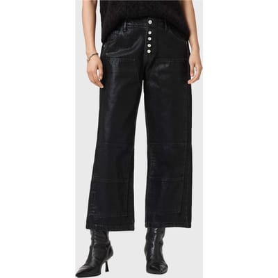 AllSaints Tay Carpenter Jean Coated Black Taglia: W24 | Pantaloni Outlet | Donna | Nero