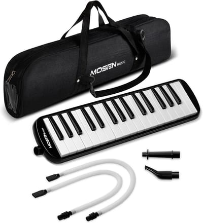 Melodica 32 Toetsen voor Beginners - Eenvoudig Te Bespelen Melodie-Instrument met Draagtas