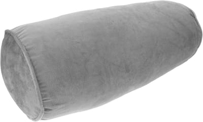 Yoga Bolster Kussen - Meditatie Cilinder - Ondersteunend Rekken - Verwijderbare Wasbare Hoes - 40 x 15 cm - Grijs