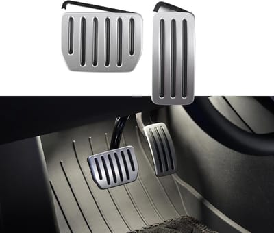 Thijox - Aluminium Self-Flip Lock Performance Pedaal Sets voor Tesla Model 3 Highland 2024+/Model Y Juniper 2025+, Antislip Gaspedaal Cover, Voetpedaa