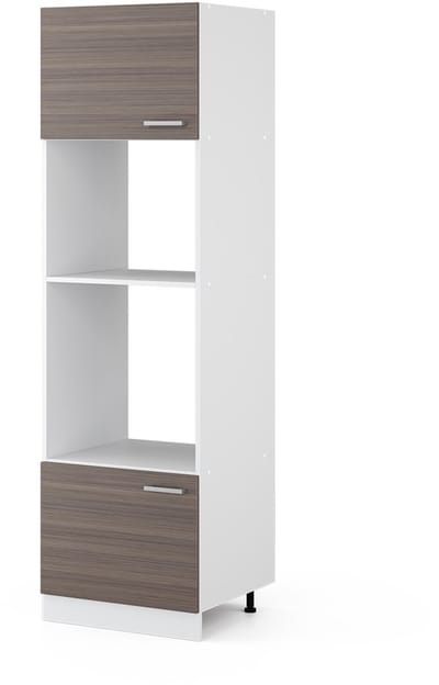 Vicco R-Line Universele voorraadkast – 60 cm met open vakken en deuren Grijs