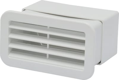 IVC Air kunststof muurrooster in PVC 110 x 55 mm | WIT