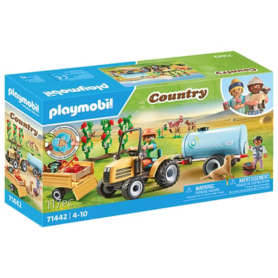 PLAYMOBIL Country Tractor met aanhanger en watertank - 71442
