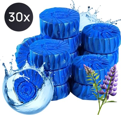 K&G Toiletblokjes Inbouwreservoir - Lavendel - 30 Stuks - Stortbak WC Blokjes