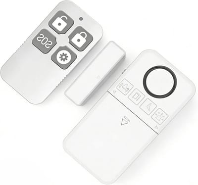 Deurcontact Alarm - Deurstopper Sensor - Inbraak Beveiliging - 130 dB Luid Geluid - 4 Modi - Wit