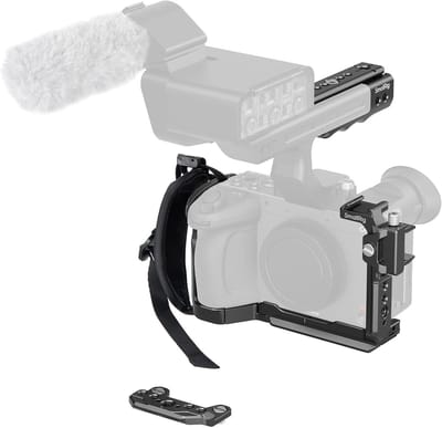 Quick Release Camera Cage Kit voor Sony met XLR Handgreep, HDMI Kabelklem en QR Koudschuh - Ideaal voor Videoproductie en Fotografie
