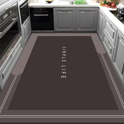 PVC Keuken Dikke Matten Waterdicht Huisdecoratie Vloerkleed Groot Anti-vet Voetmat Antislip Tapijt Moderne Woonkamer Tapijten 100*120cm