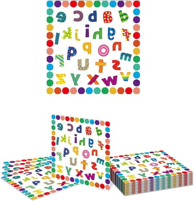 20 Stuks Educatieve Feest Servetten met Kleurrijke ABC Letters voor Schoolfeesten en Verjaardagen