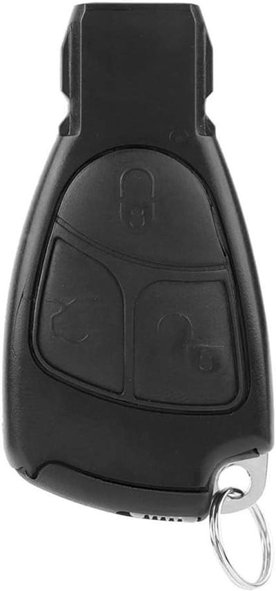 Draadloze afstandsbediening voor auto, 433.92MHz sleutel voor keyless entry, geschikt voor C-Class 2001-2007, 3 knoppen