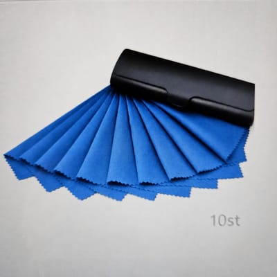10 donkerblauwe microvezeldoekjes 15cm * 12cm / brillendoekjes van hoge kwaliteit / zonnebrildoekje / cadeau / doekjes / Aland optiek / donkerblauw / doekje 10 st / zonnebrillen accessoires / brilreiniging / luiers / doekjes microvezel