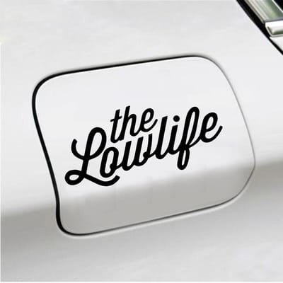 Bumpersticker - The Lowlife - 6,7 X 14,8 - Zwart