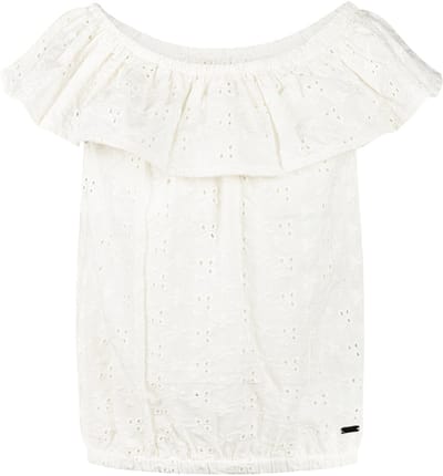 No Way Monday - Meisjes Top - Offwhite - Maat 116