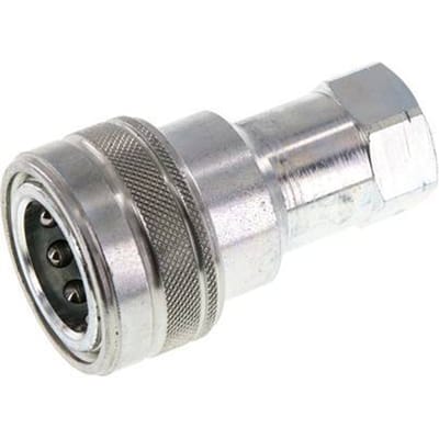 Stalen DN 12.5 Hydraulische Koppeling Snelkoppeling 1/2 inch NPT binnendraad ISO 7241-1 B D 23.5mm