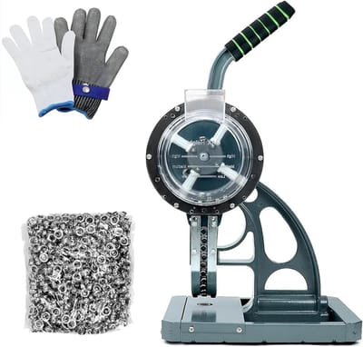 Handmatige oogjesponsmachine, zware gereedschapset met 3/8" (10 mm) oogjes voor banners, luifels en posters (8mm)