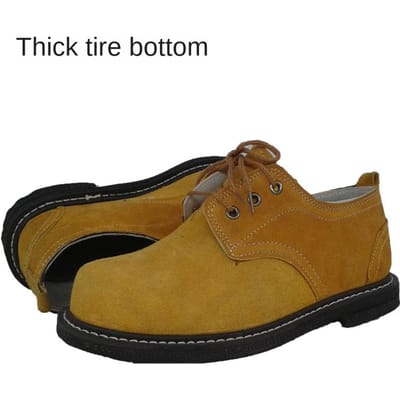 Schoenen met bandzool voor arbeidsverzekering, ademende en hittebestendige schoenen met beschermende naden, onbreekbare en steekbestendige herenschoenen 46 brown