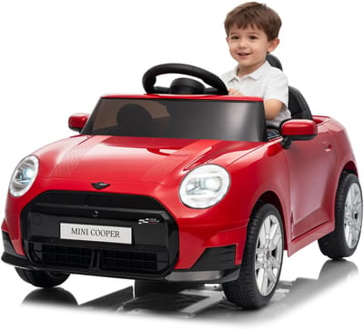 Danky Auto - Elektrische Kinderauto 12V - Rood - Afstandsbediening - LED & Muziek - Claxon - Vanaf 3j