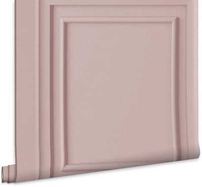 Laura Ashley Redbrook Wood Panel Behang - Houten Panelen - 10mx52cm - Roze