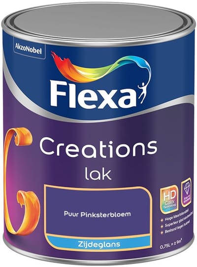 Flexa - Creations Lak Zijdeglans - Puur Pinksterbloem - Mengverf - 750 Ml