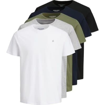 Jack & Jones T-shirts 5-pack Logo T-shirts