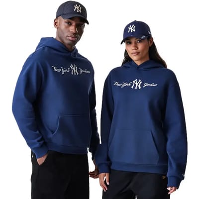 New Era Mlb Script Os Hoodie Neyyan Nsn Sweatshirt - Fashion Wear - Volwassen