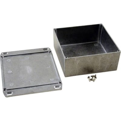 Hammond Electronics 1590KKFL Universele behuizing 125 x 125 x 56 Aluminium Natuur 1 stuk(s)