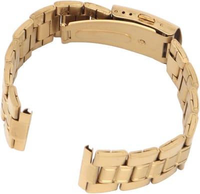 Stalen Horlogeband met Dubbele Gesp - Vervangende Metalen Strap voor Heren en Dames, 20mm, Geschikt voor Diverse Horloges