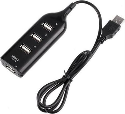 4 Poort mini USB 2.0 Hub, hoge snelheid ZWART - Underdog Tech