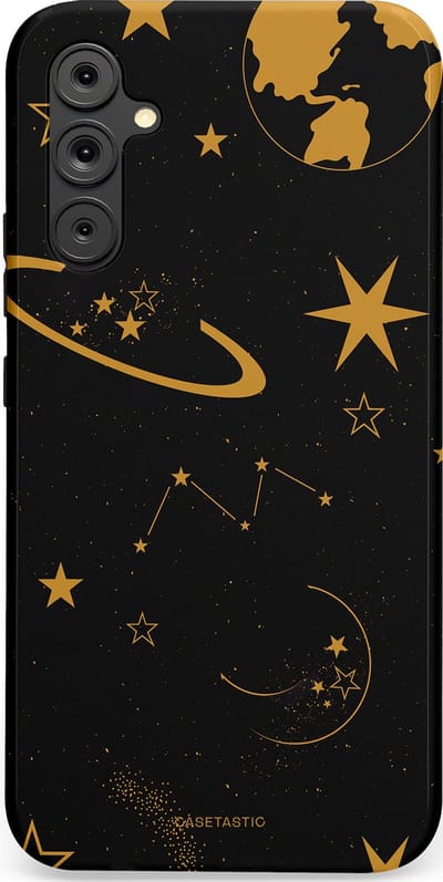 Casetastic Hoesje Geschikt voor Samsung A34 (5G) - Stijlvolle Beschermende Duo-layer Case - Nachtelijk uitzicht