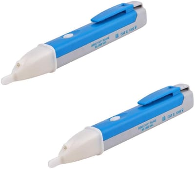 2x Spanningszoeker Pen Contactloos 90-1000V AC - Inductieve Spanningstester met LED en Zoemer