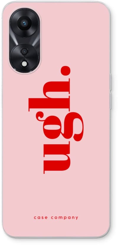 Case Company® - Hoesje geschikt voor Oppo A78 5G hoesje - Ugh - Soft Cover Telefoonhoesje - Bescherming aan alle Kanten en Schermrand