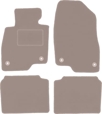 Beige velours vloermatten voor: Mazda 6 GJ III stationwagen (2012-)