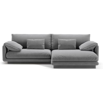 4-zits hoekbank Torino rechts velvet | Micadoni