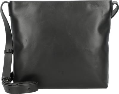 JOST Leren Schoudertas Arva Shoulder Bag Black Zwart