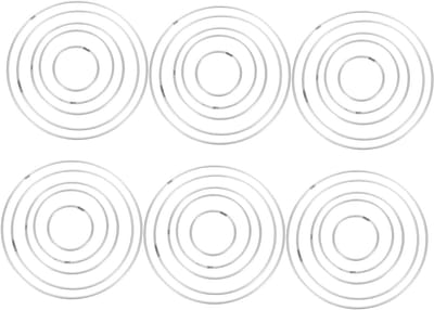 Metalen Ronde Hoepels - Ambachtelijke Ringen - Decoraties Maken - Versterkte Stabiliteit - 30 Stuks - Zilverkleurig